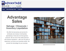 Tablet Screenshot of advantagesalesllc.com
